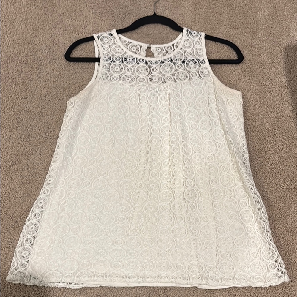 A Pea in the Pod Ivory Lace Maternity Blouse